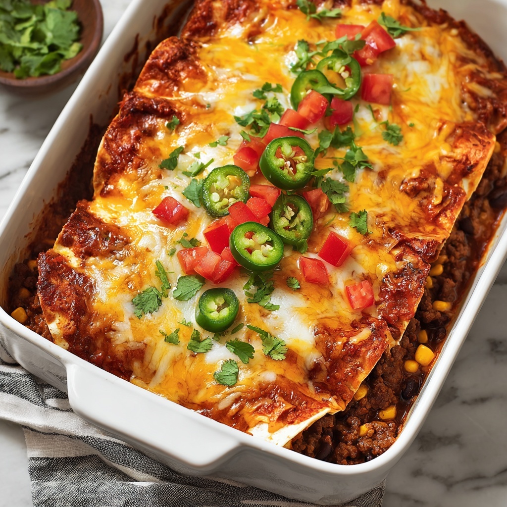 Beef Enchilada Casserole Recipe - Recipe Image