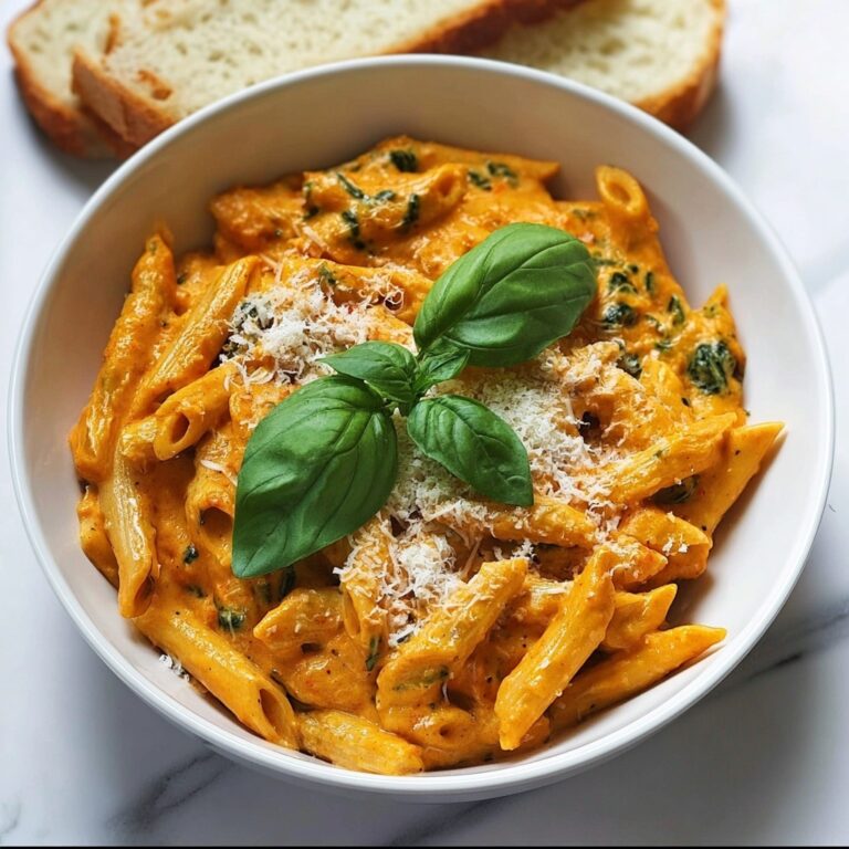 Creamy Tomato and Basil Penne Pasta Recipe