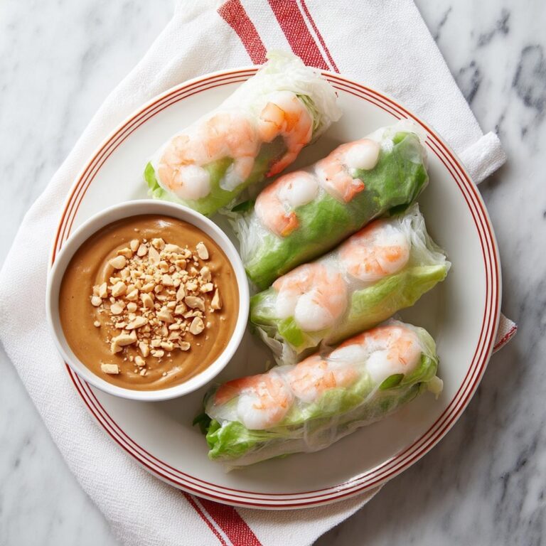 Vegetarian Spring Rolls with Peanut Dipping Sauce Recipe