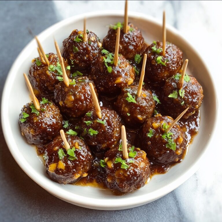 Baked Honey Garlic Meatballs Recipe