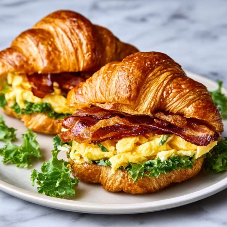 Maple Mustard Croissant Breakfast Sandwich Recipe