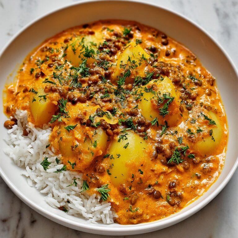 Vegan Butter Lentils and Potatoes Recipe