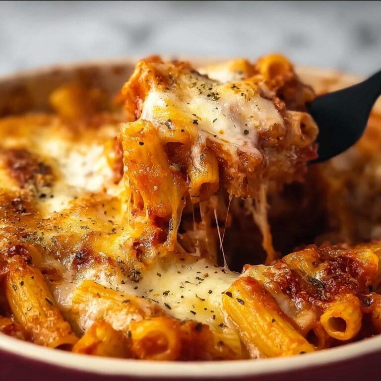 Three Cheese Baked Ziti Recipe