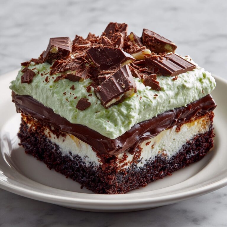 Chocolate Mint Poke Cake Recipe