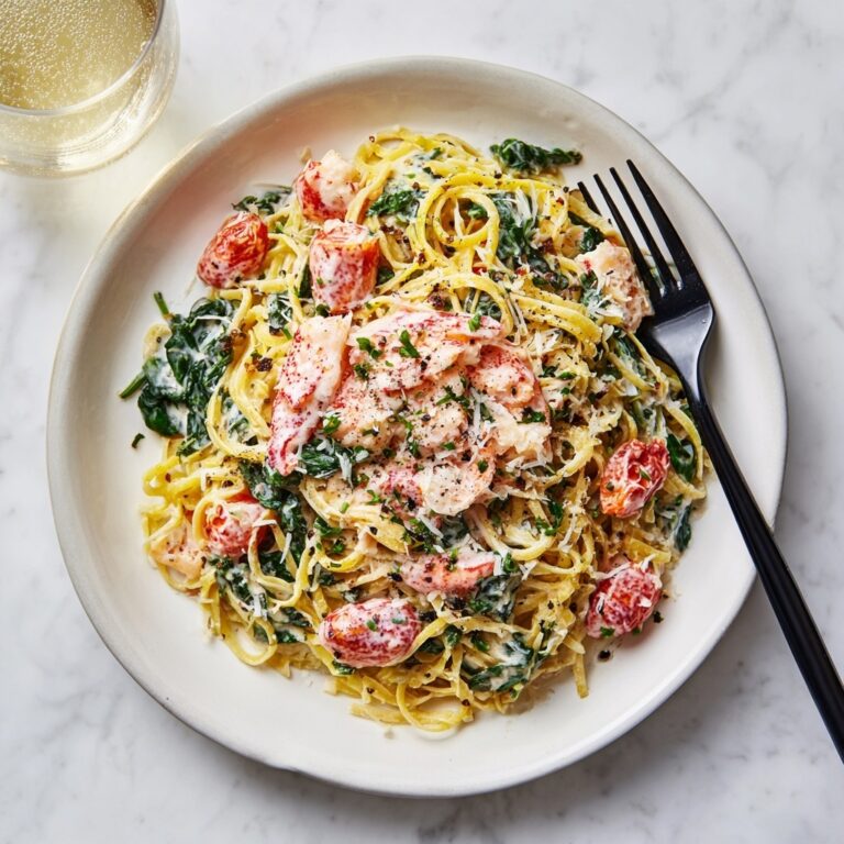 Creamy Tuscan Lobster Pasta Recipe