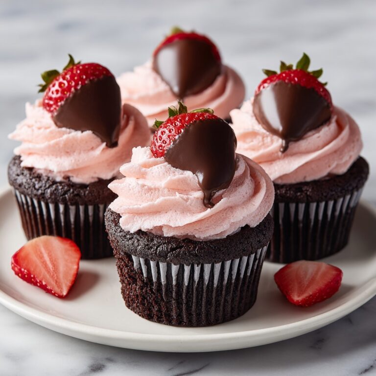 Chocolate Covered Strawberry Cupcakes Recipe
