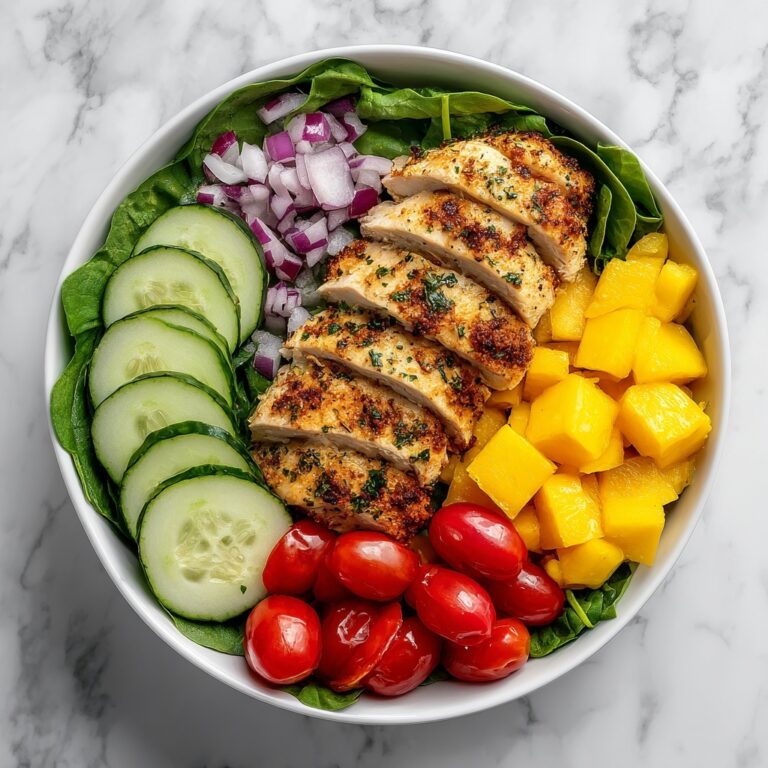 Chicken Mango Salad with Honey Lemon Dressing Recipe
