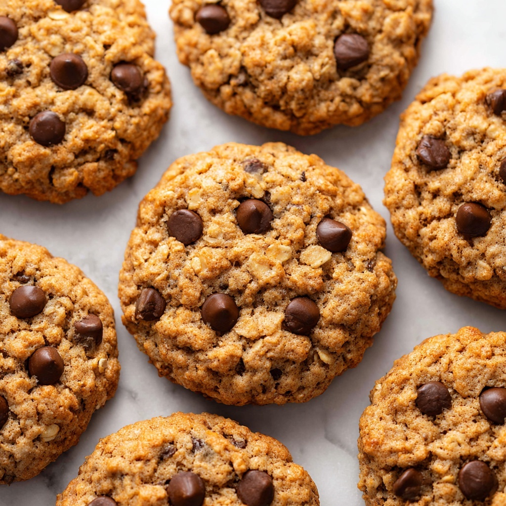 Healthy Banana Oat Cookies with Dark Chocolate Recipe - Recipe Image
