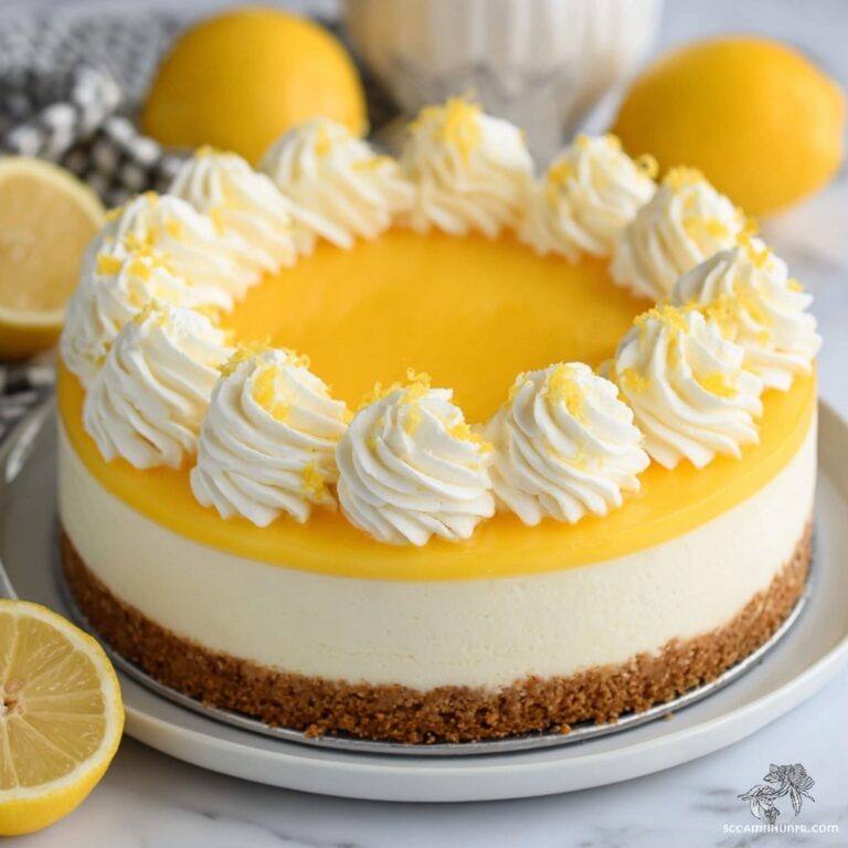 Lemon Cheesecake with Lemon Curd Recipe