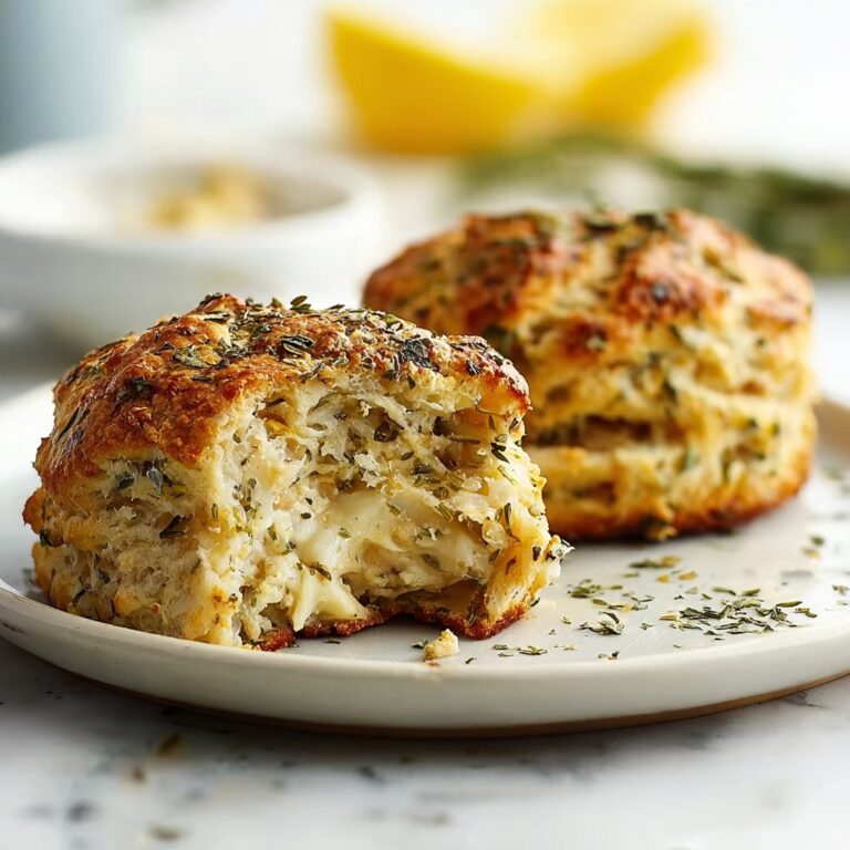 Crab-Stuffed Cheddar Bay Biscuits with Lemon Butter Recipe