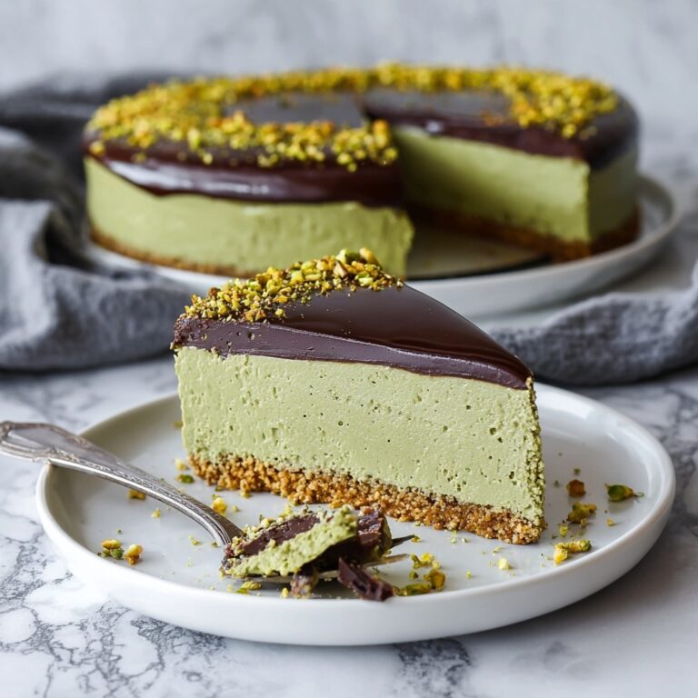 Flourless Pistachio Cake with Chocolate Ganache Recipe