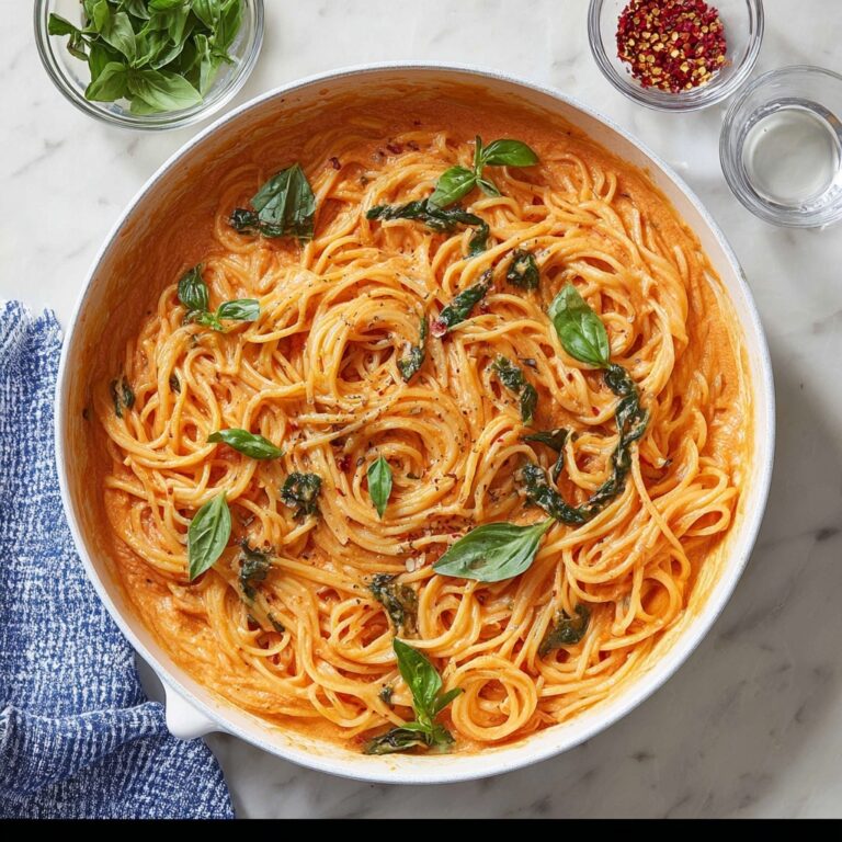 Creamy Roasted Red Pepper Pasta Recipe