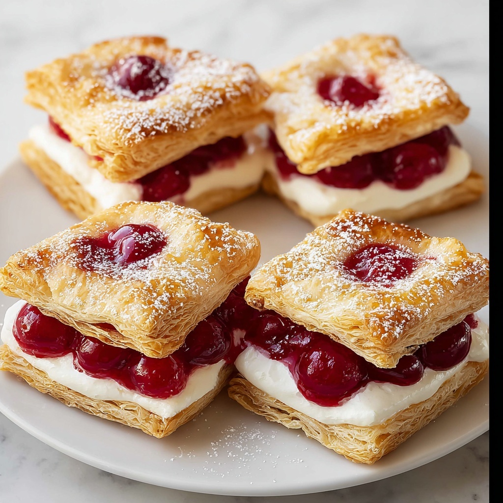 Cherry Cheese Pastry Pie Recipe - Recipe Image