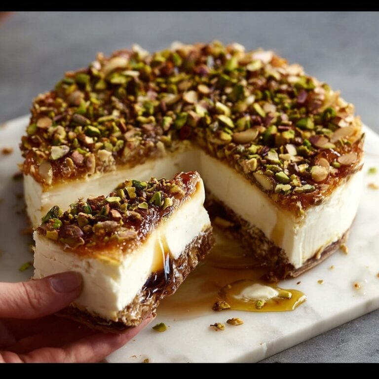 Honey Cheesecake Pistachio Baklava Recipe