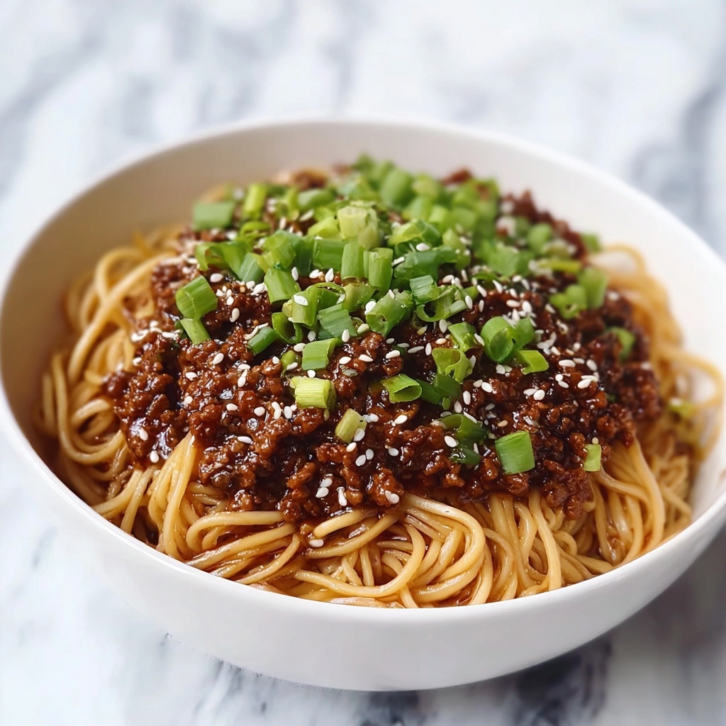 Mongolian Ground Beef Noodles Recipe - Recipe Image
