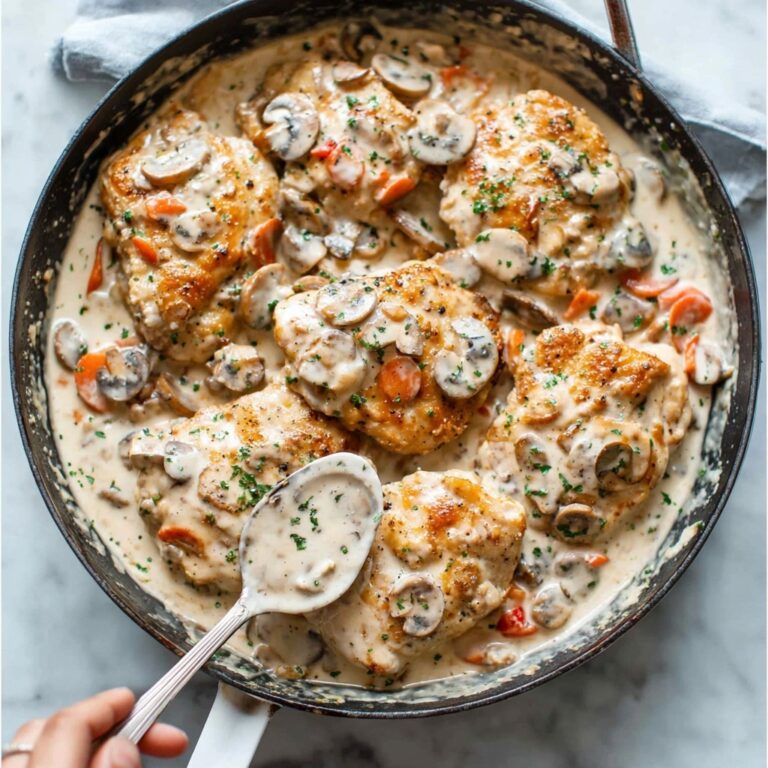 Chicken Thighs in Creamy Garlic Parmesan Sauce Recipe