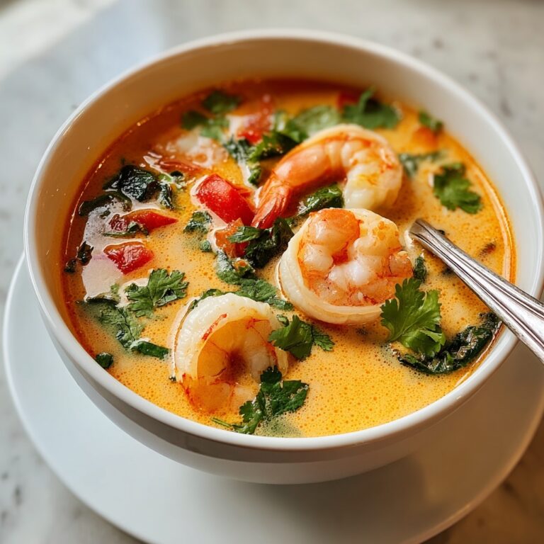 Creamy Thai Shrimp Coconut Curry Soup Recipe