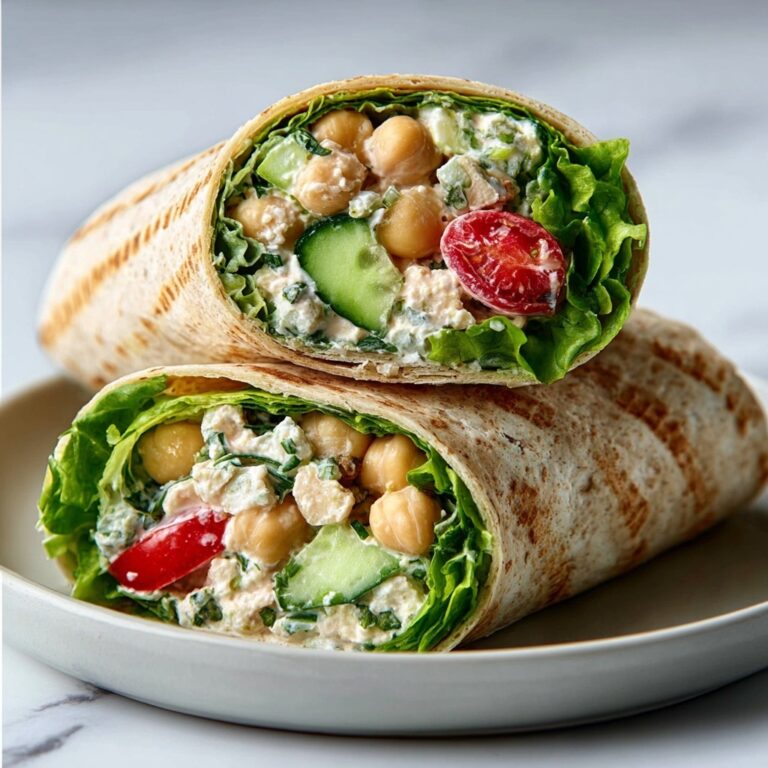 Chickpea Salad Wraps with Lemon Dressing Recipe