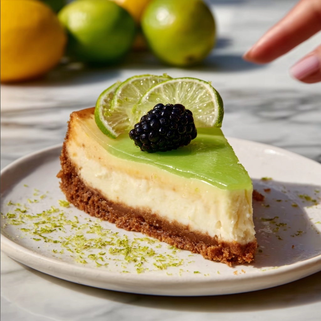 Zesty Lime Mousse Cheesecake Recipe - Recipe Image