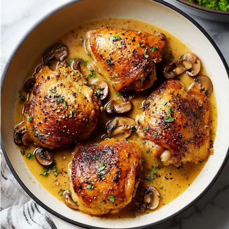 Skillet Chicken Thighs Recipe
