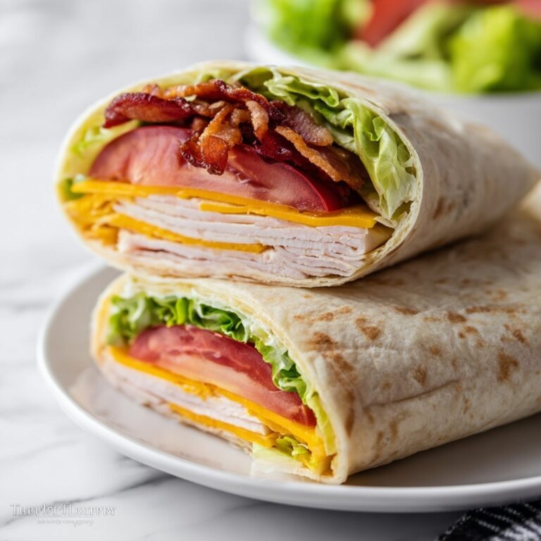 Turkey Ranch Club Wrap Recipe
