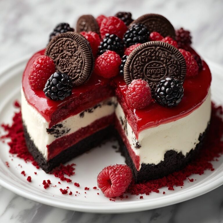 Cheesecake with Red Velvet Cookie Dough Recipe