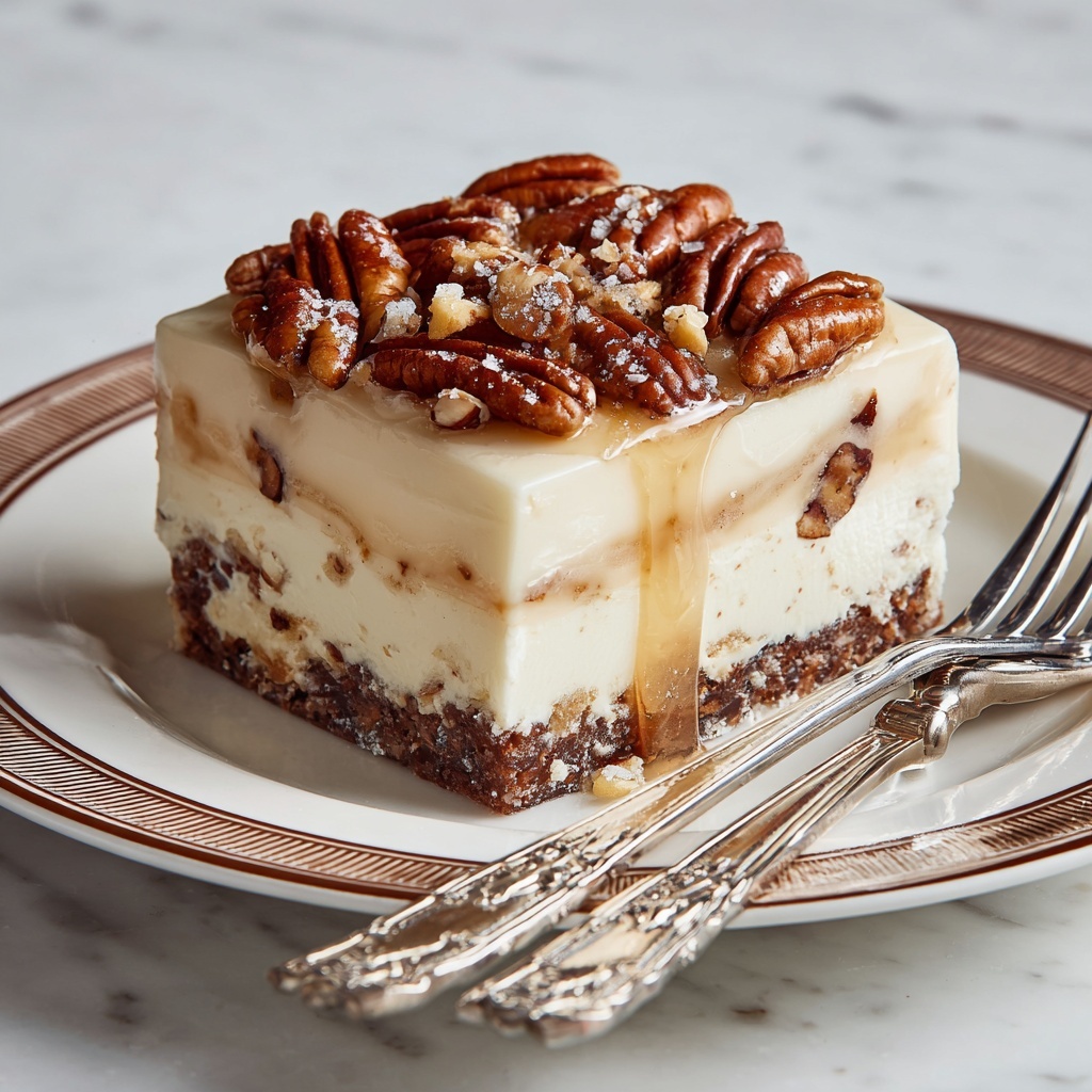 Decadent Pecan Pie Lasagna Recipe - Recipe Image