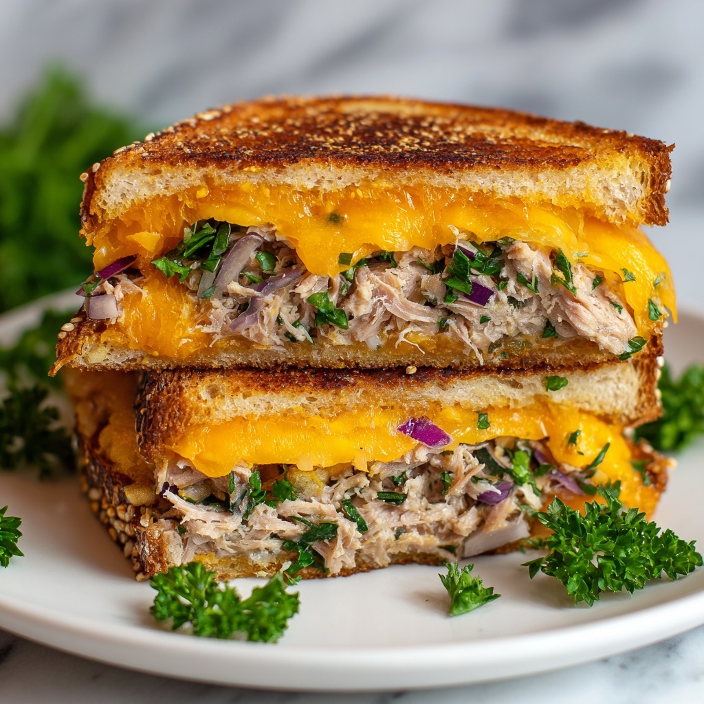 Tuna Melt Grilled Sandwiches Recipe - Recipe Image