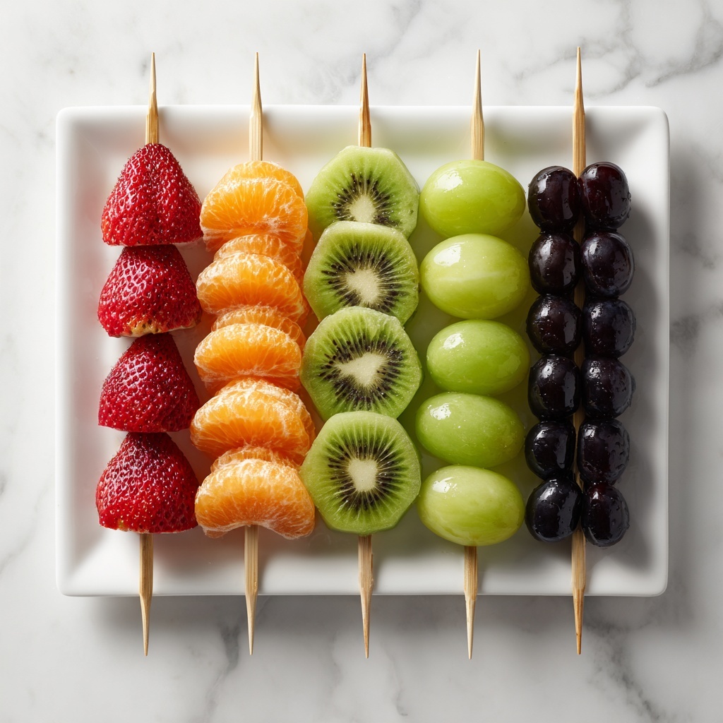 Candy Fruit Skewers – Crunchy Sweet Strawberry Delight Recipe - Recipe Image