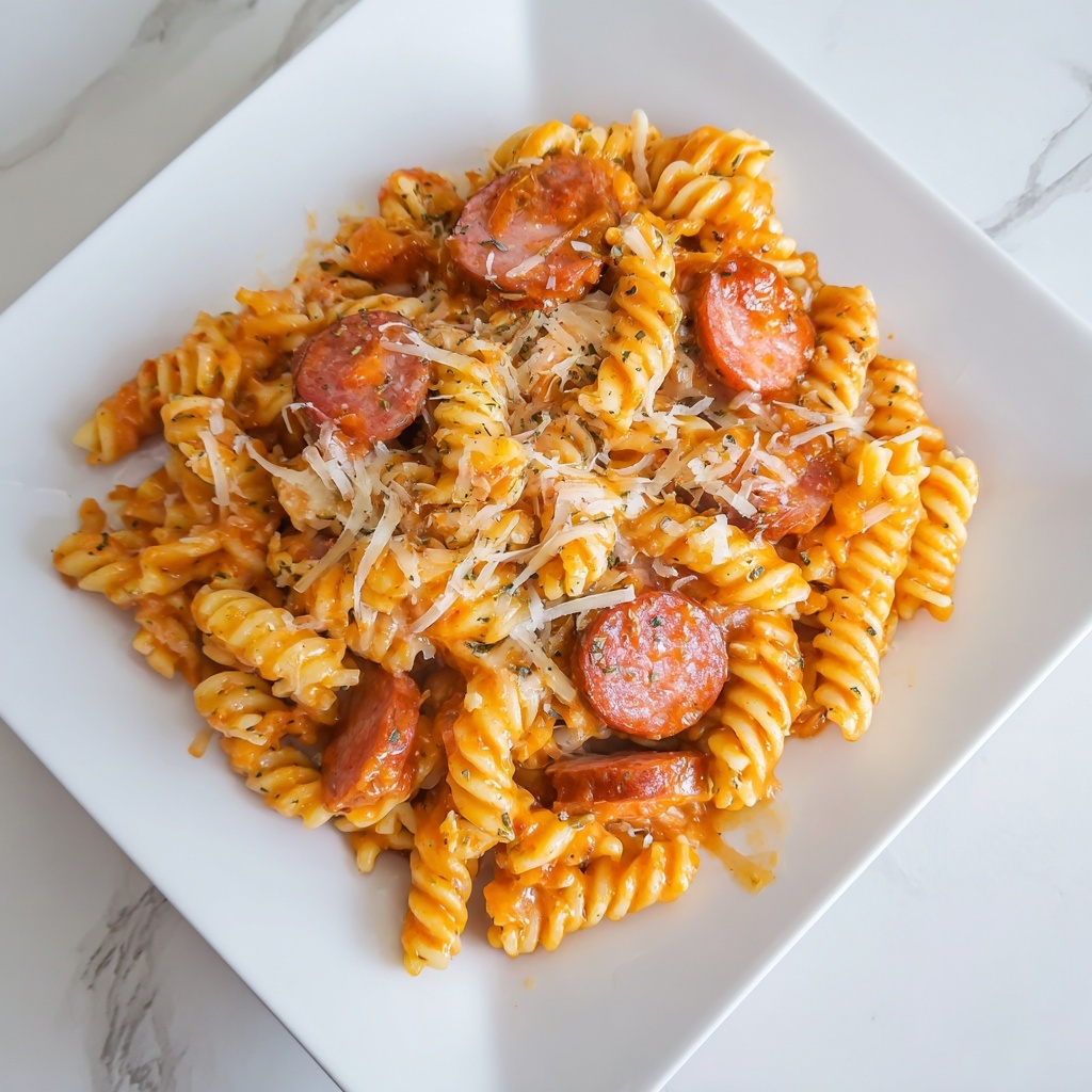 Creamy Smoked Sausage Pasta Recipe - Recipe Image