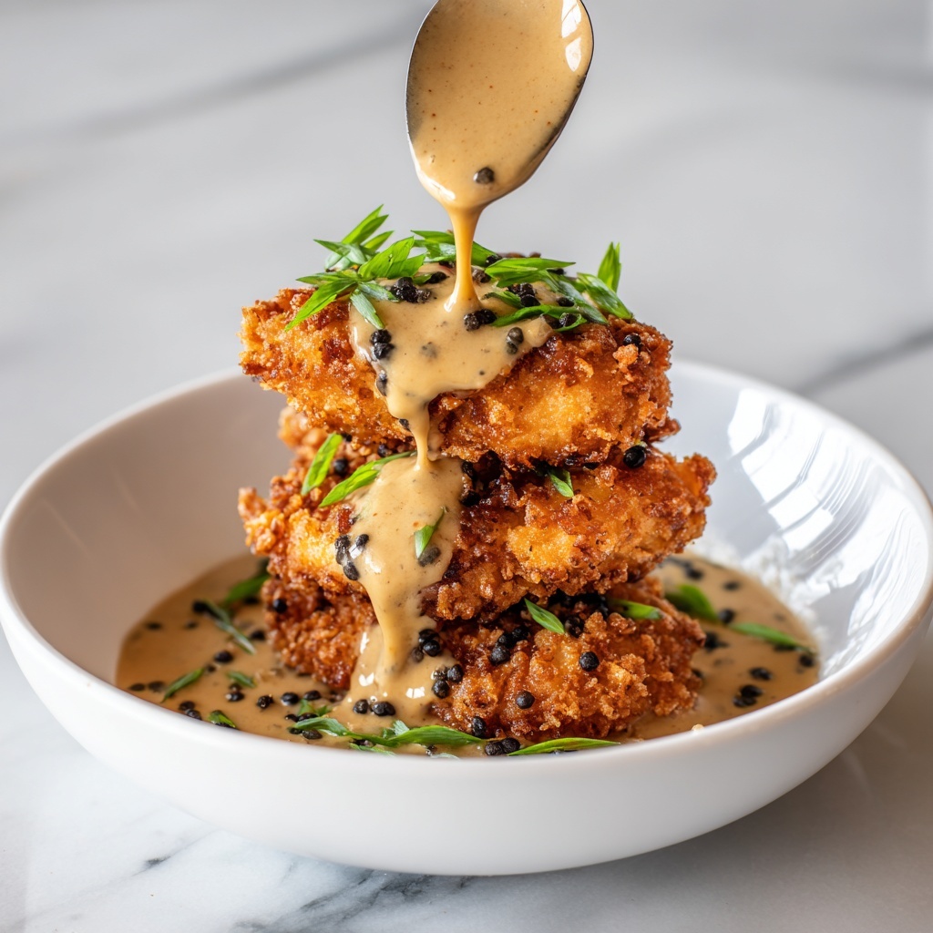 Crispy Parmesan Chicken with a Rich Garlic Sauce Recipe - Recipe Image