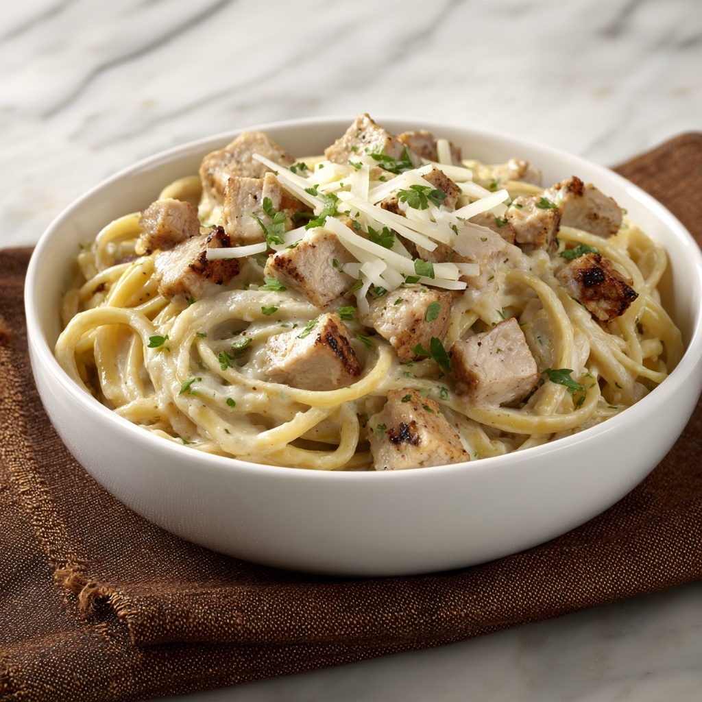 Creamy Cowboy Butter Chicken Linguine Recipe - Recipe Image