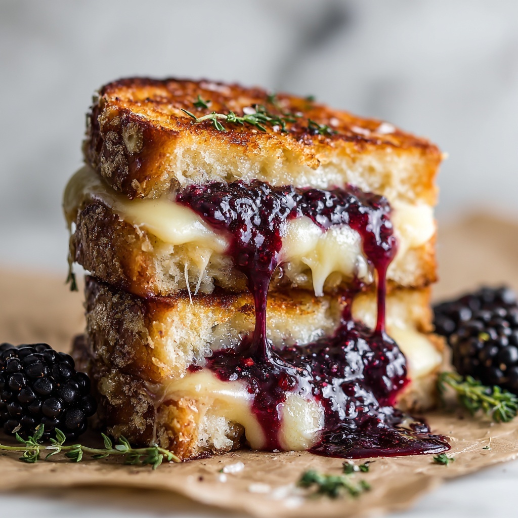Blackberry Balsamic and Brie Grilled Cheese Recipe - Recipe Image