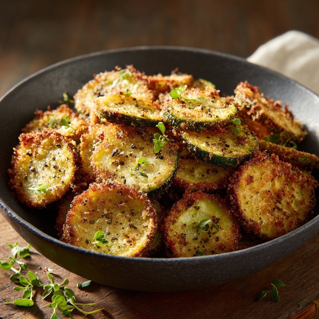 Zucchini Chips in Air Fryer Recipe - Recipe Image