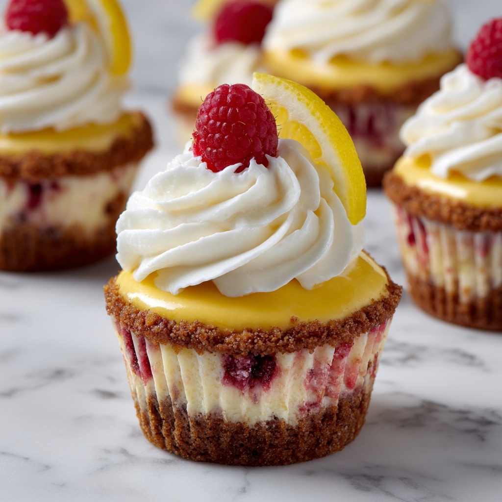Luscious Lemon Raspberry Swirl Cheesecake Cups Recipe - Recipe Image