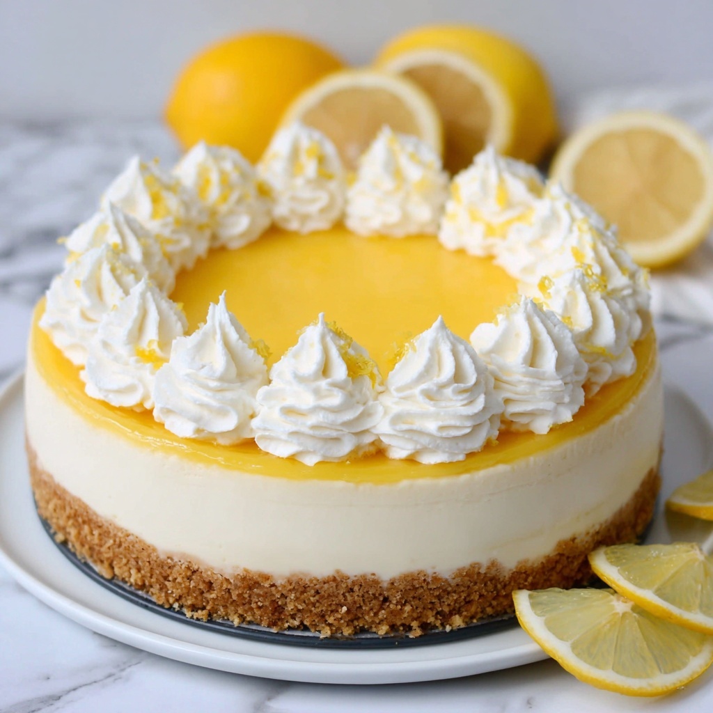 Lemon Cheesecake with Lemon Curd Recipe - Recipe Image