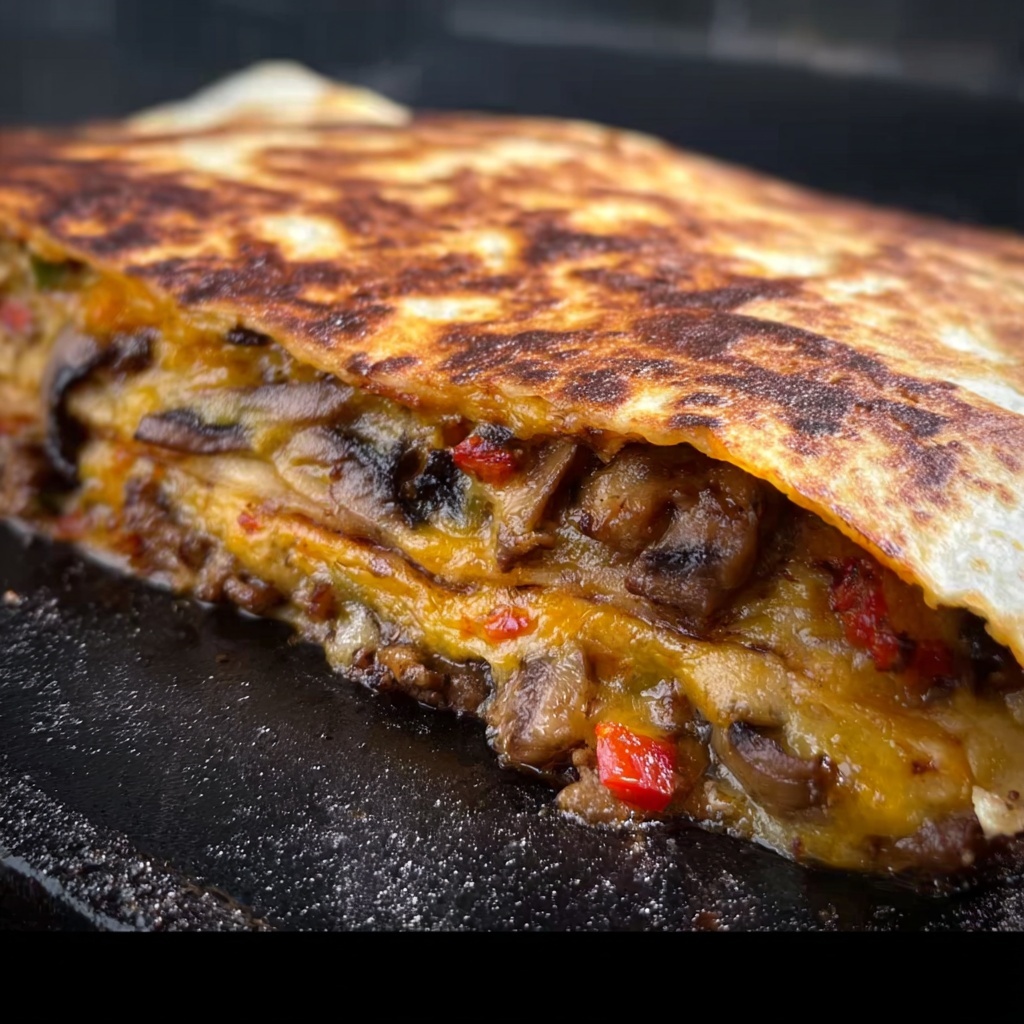 Chili Lime Steak Fajita Quesadillas Recipe - Recipe Image