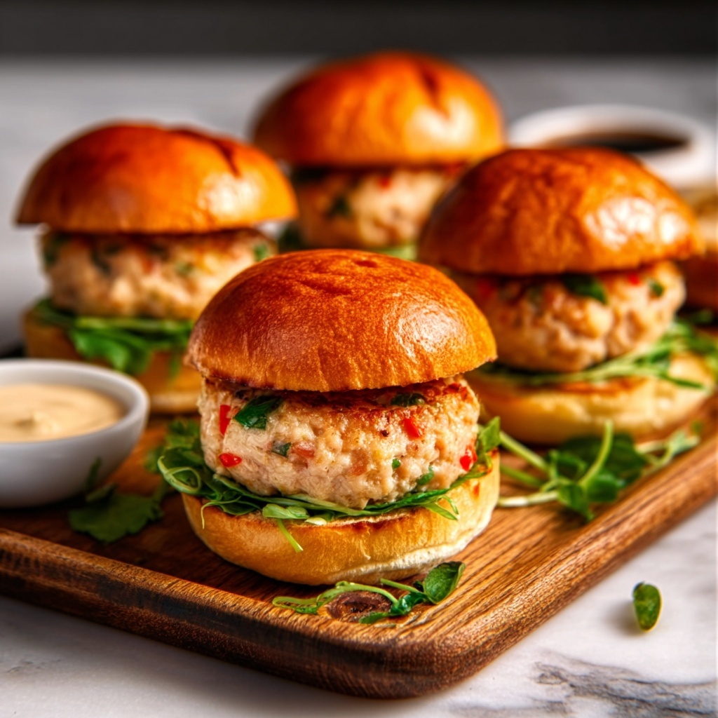 Crab Cake Sliders with Spicy Mayo Recipe - Recipe Image