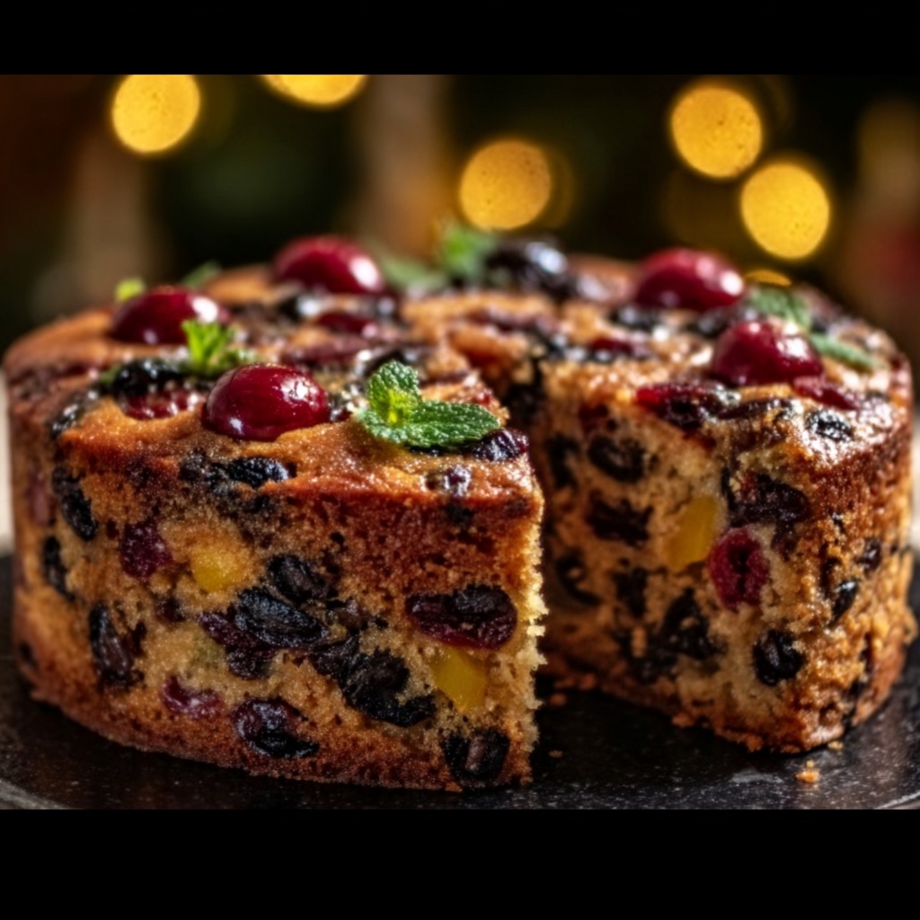 Old-Fashioned German Fruit Cake Recipe - Recipe Image