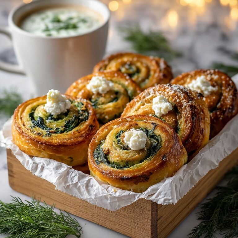 Spinach and Feta Puff Pastry Rolls Recipe