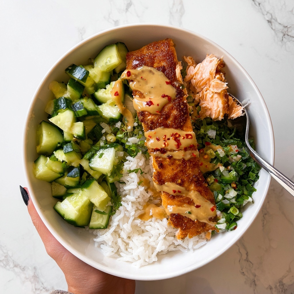 Bang Bang Salmon with Avocado Cucumber Salsa Recipe - Recipe Image