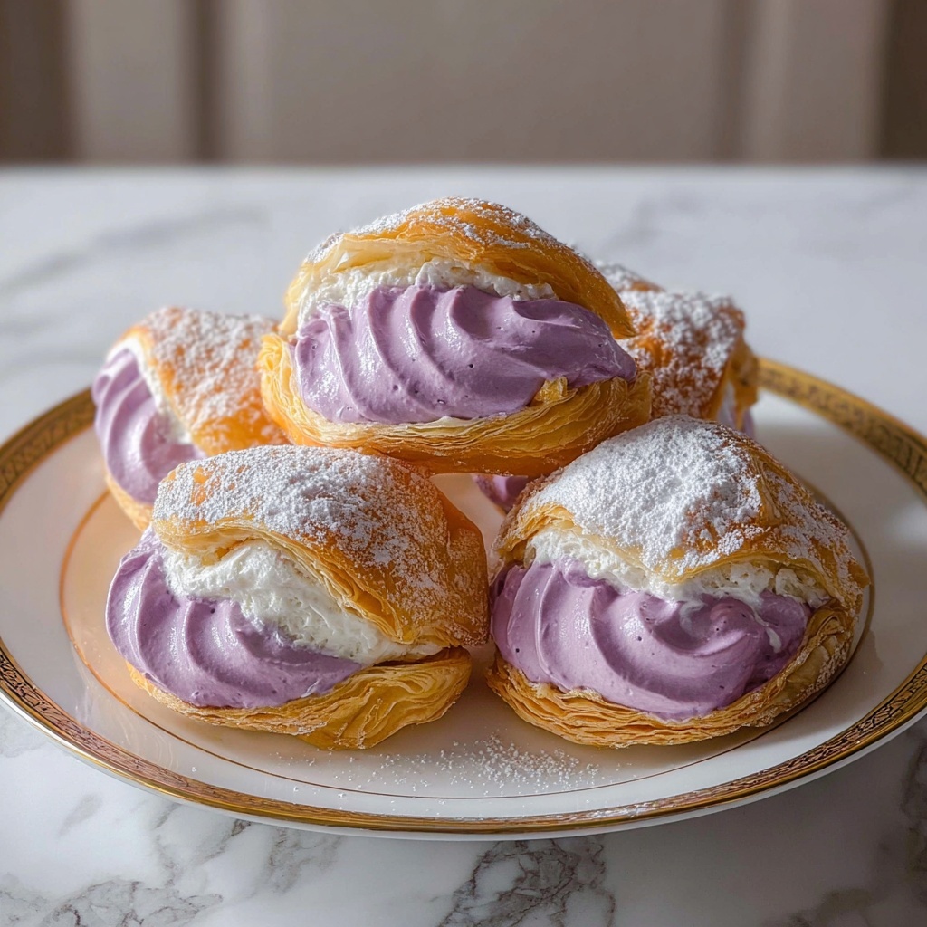 Ube Cream Puffs Recipe - Recipe Image