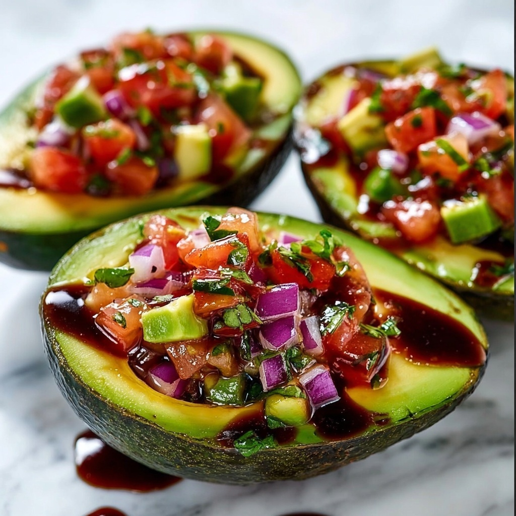 Bruschetta Stuffed Avocado Recipe - Recipe Image