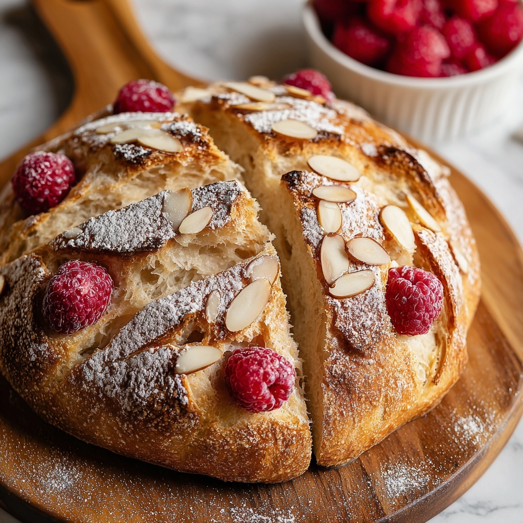 Sourdough White Chocolate and Raspberry Bread Recipe - Recipe Image