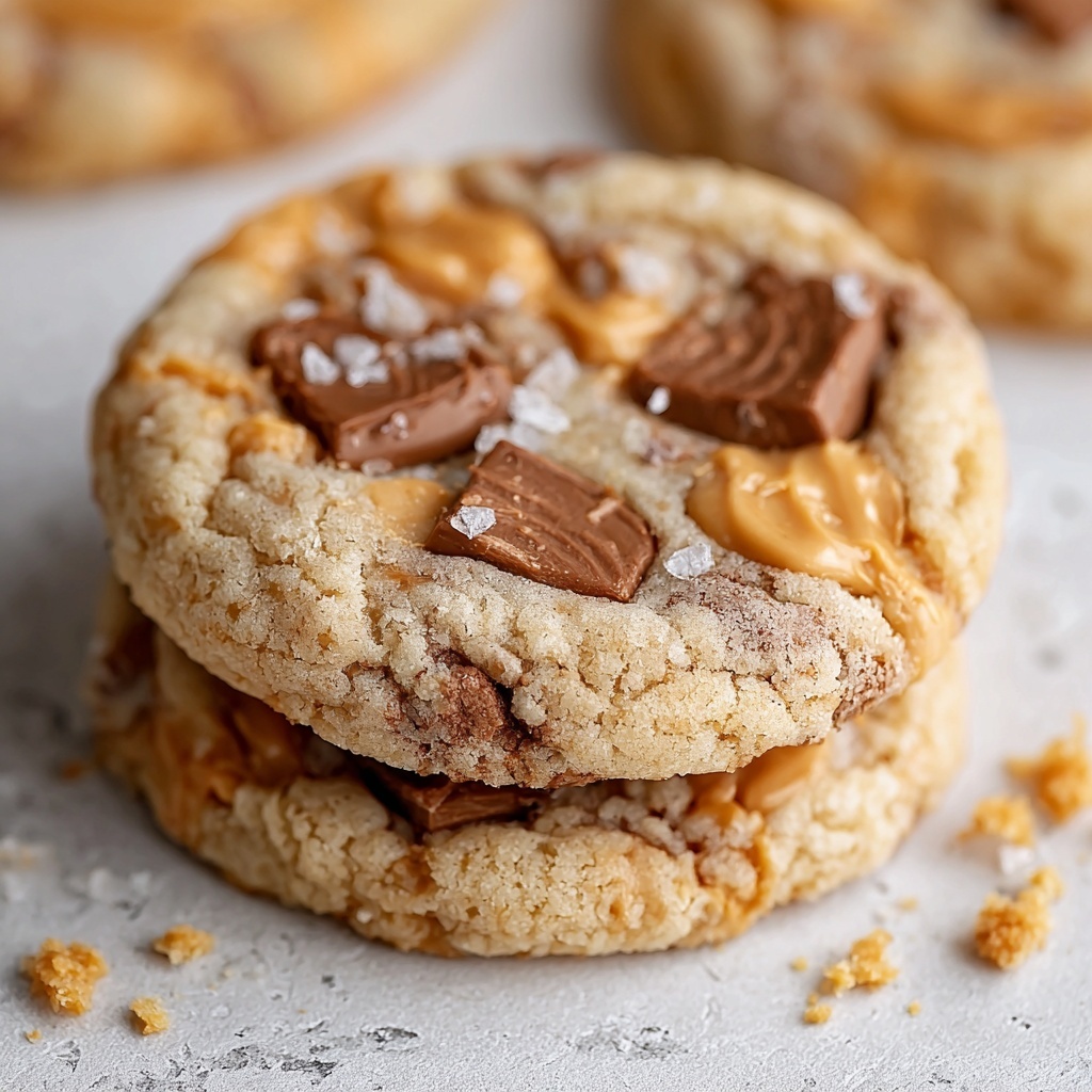 Chewy Peanut Butter Butterfinger Cookies Recipe - Recipe Image
