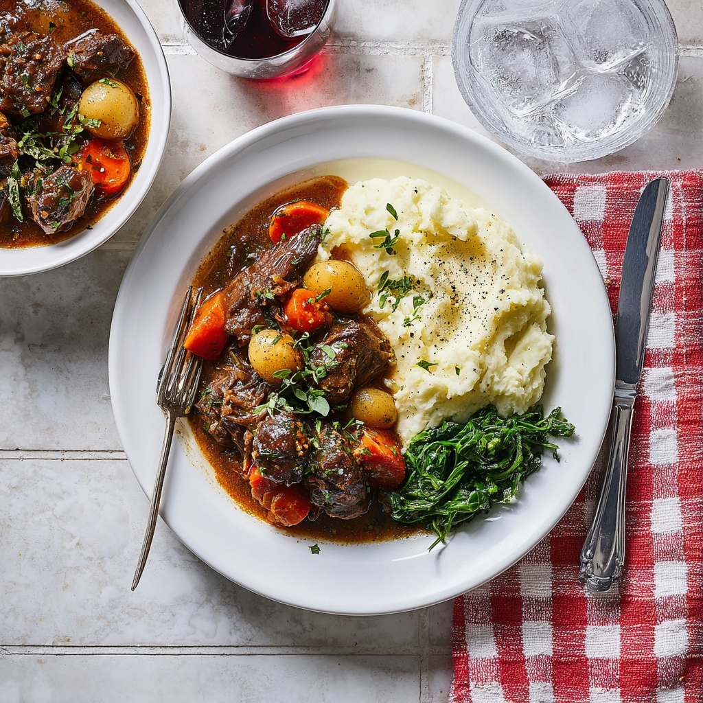 Slow Cooked Beef Bourguignon Recipe - Recipe Image
