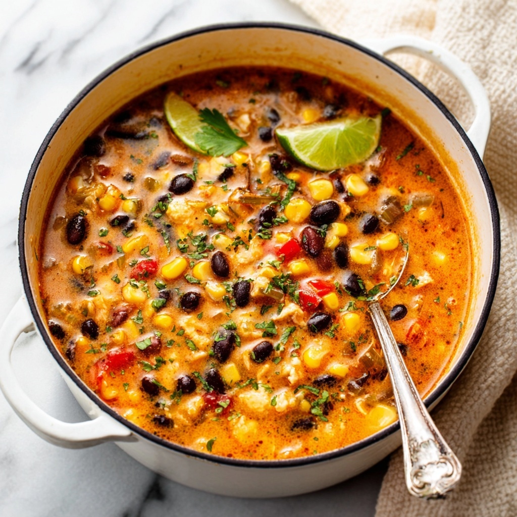 Easy Chicken Taco Soup Recipe - Recipe Image