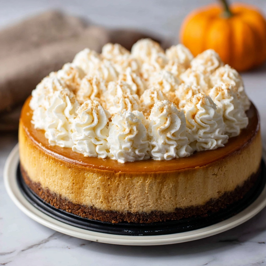 Caramel Pumpkin Cheesecake Recipe - Recipe Image