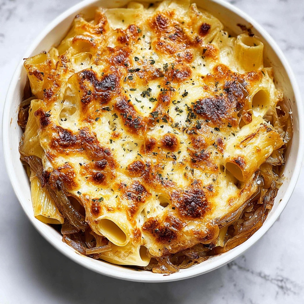 French Onion Pasta Casserole Recipe - Recipe Image