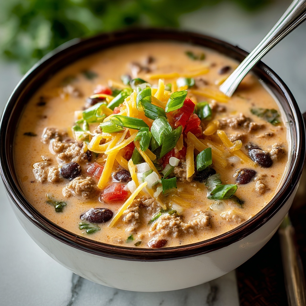 Easy Creamy Taco Soup Recipe - Recipe Image